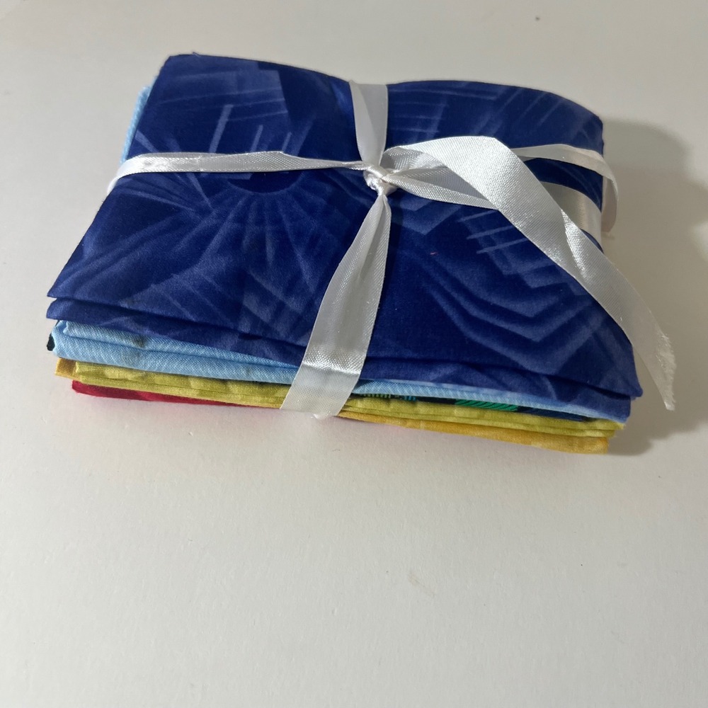 Batik Geometric Fat Quarter Bundle 8 in pack New Multi Colored